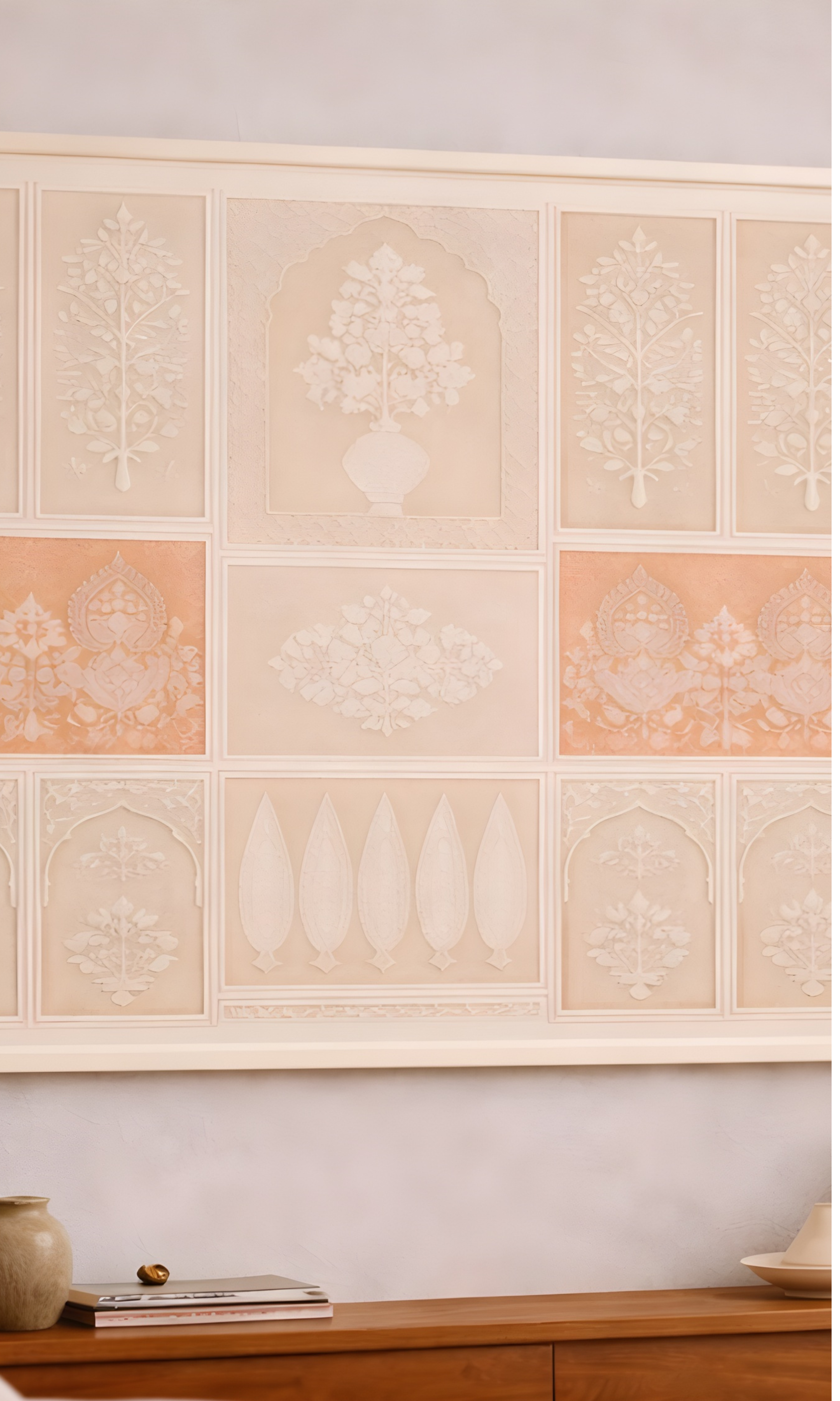 Ivory Mughal Panels
