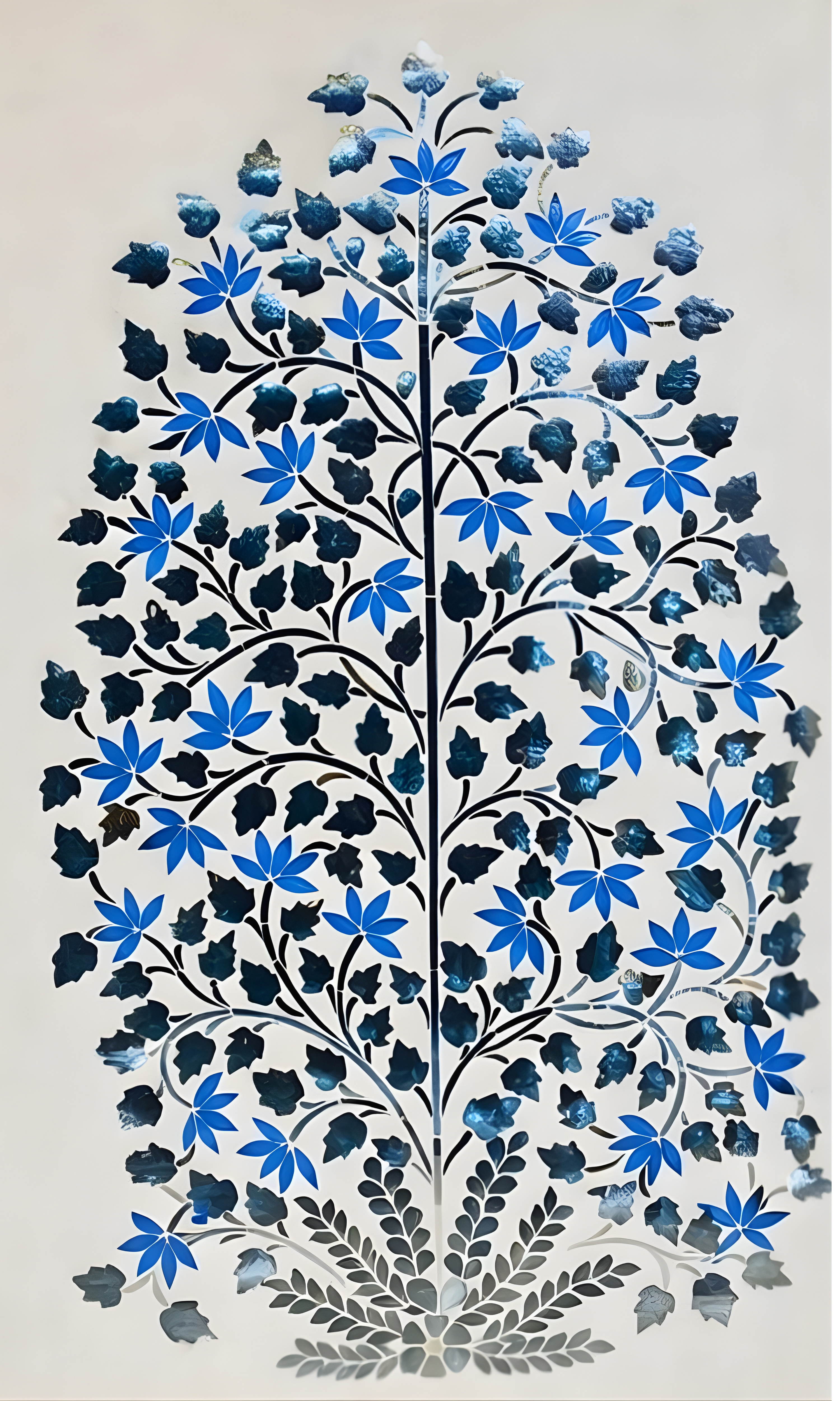 Noor Glass Garden Azure