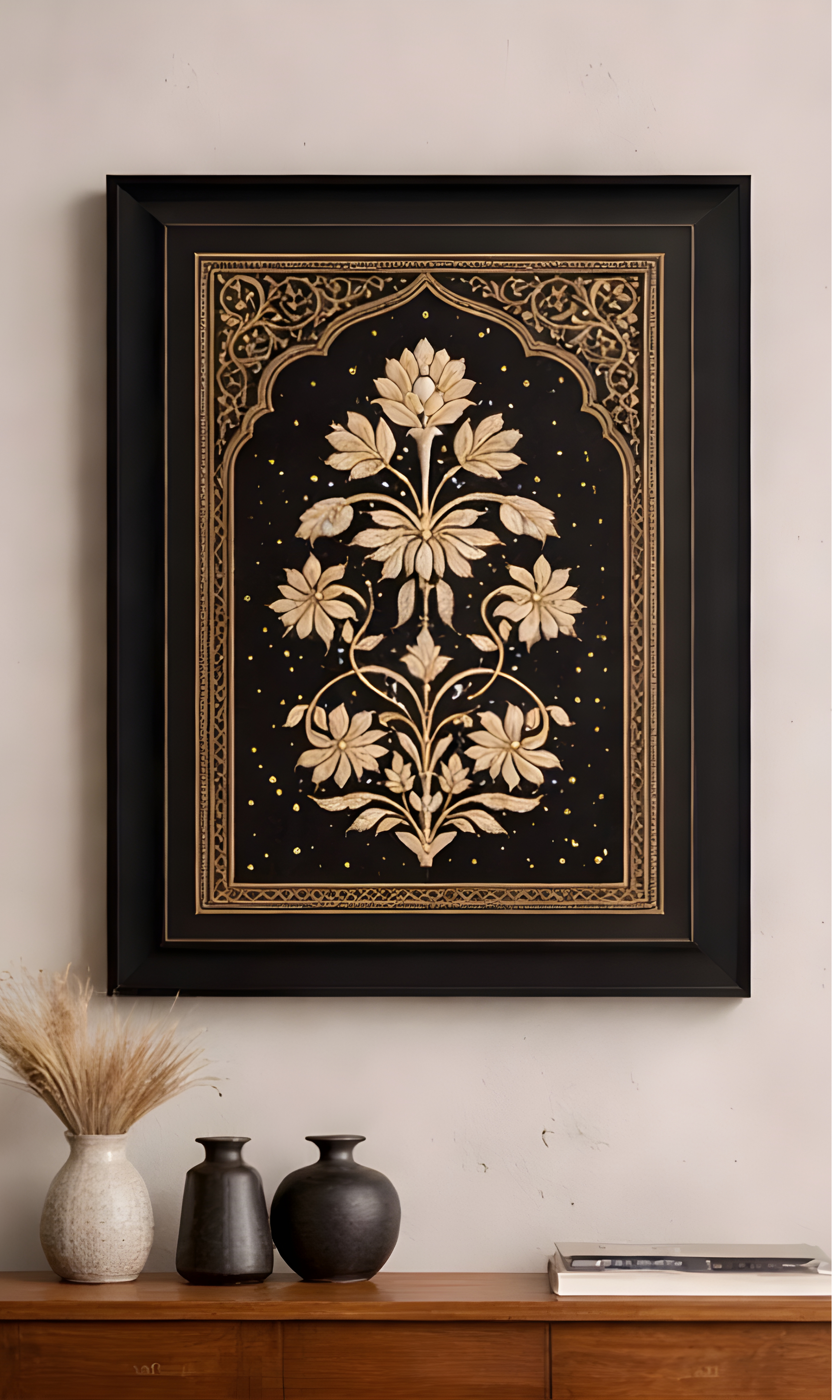 Midnight Floral Crest-2