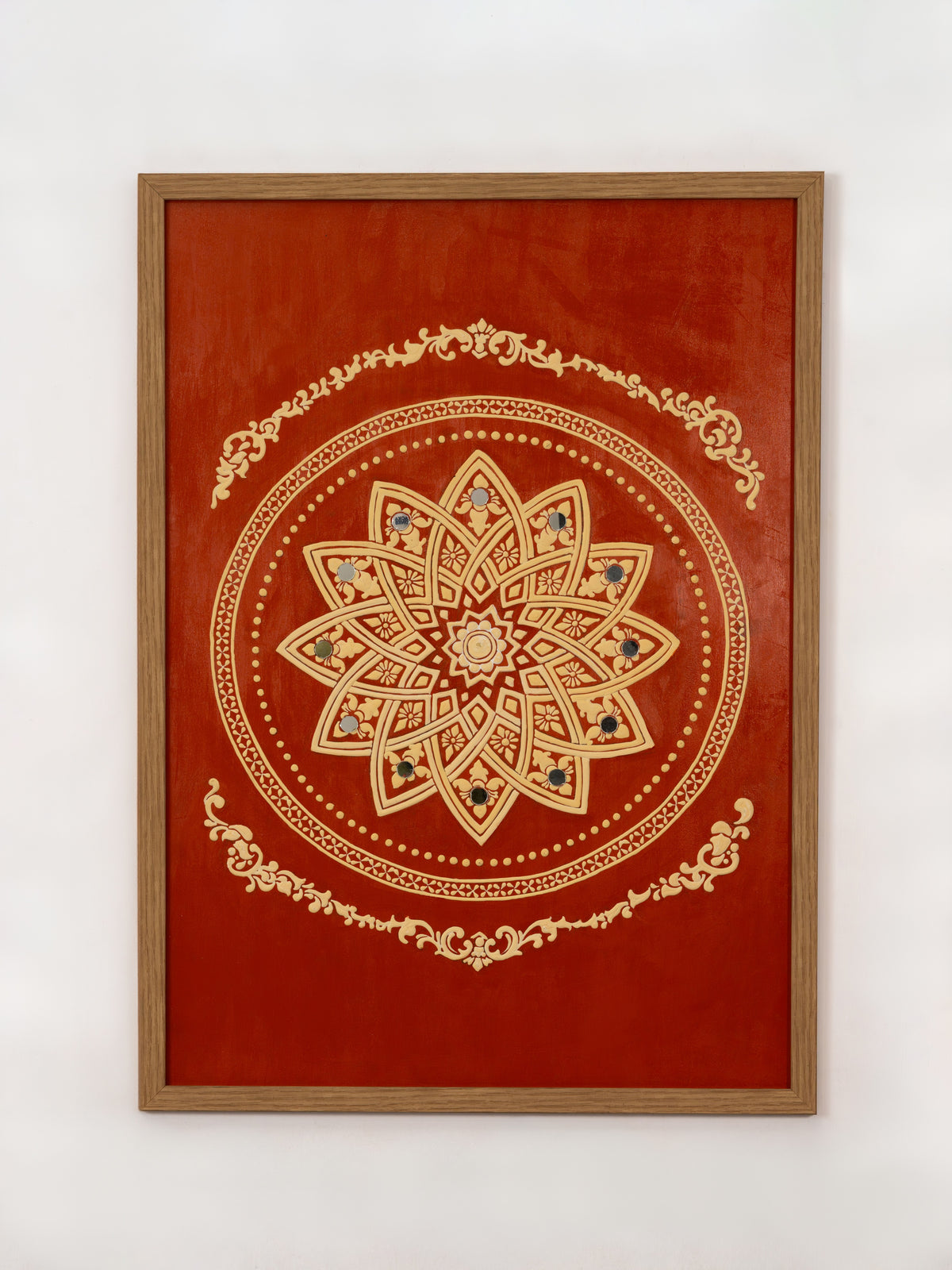 Sacred Terracotta Mandala Lippan Panel