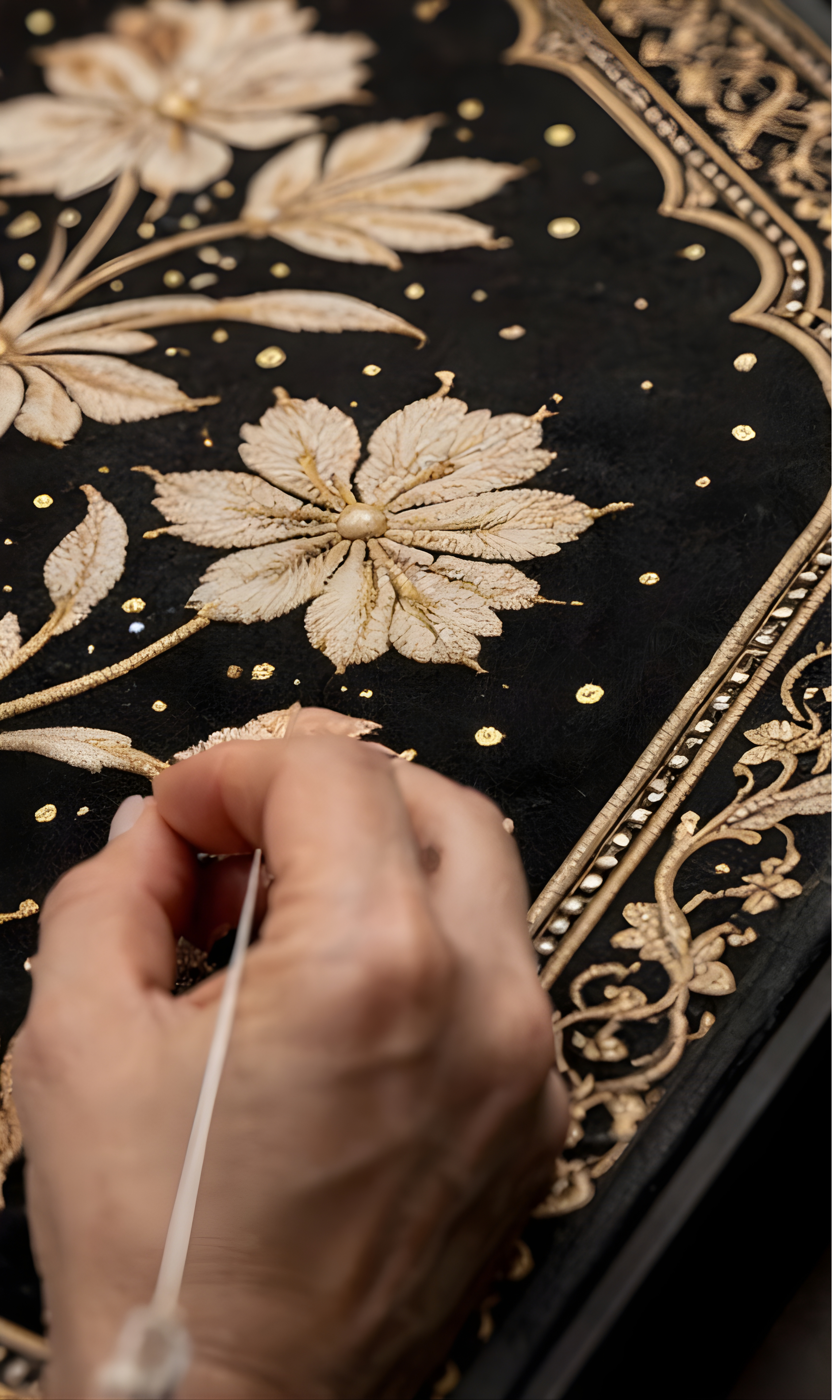 Midnight Floral Crest-4