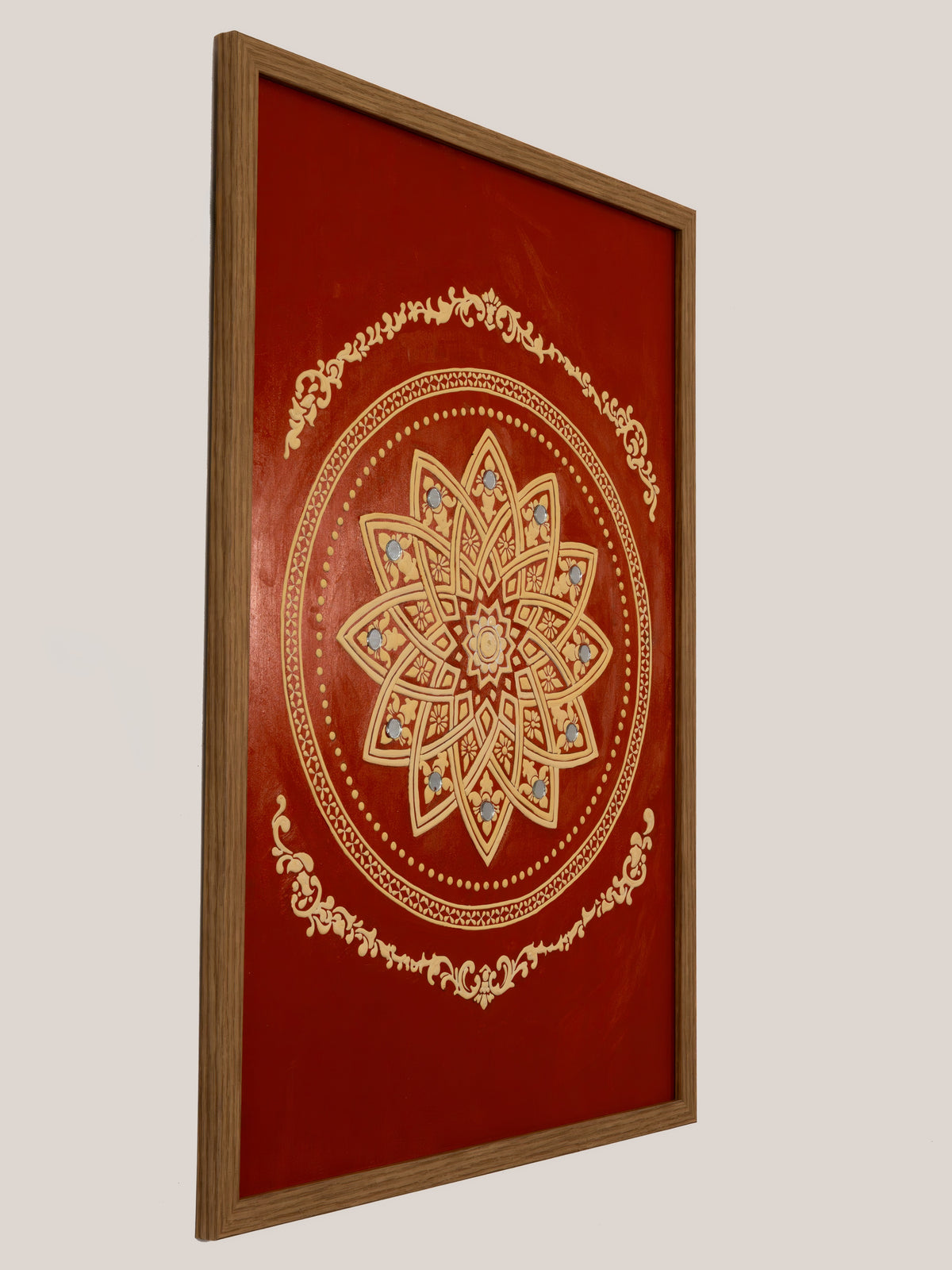 Sacred Terracotta Mandala Lippan Panel-4