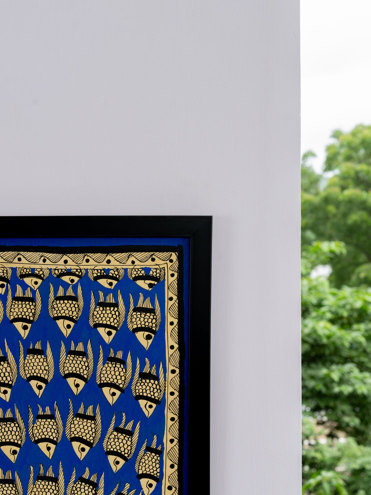 Neel Lahar, vibrant Madhubani painting made to order in India