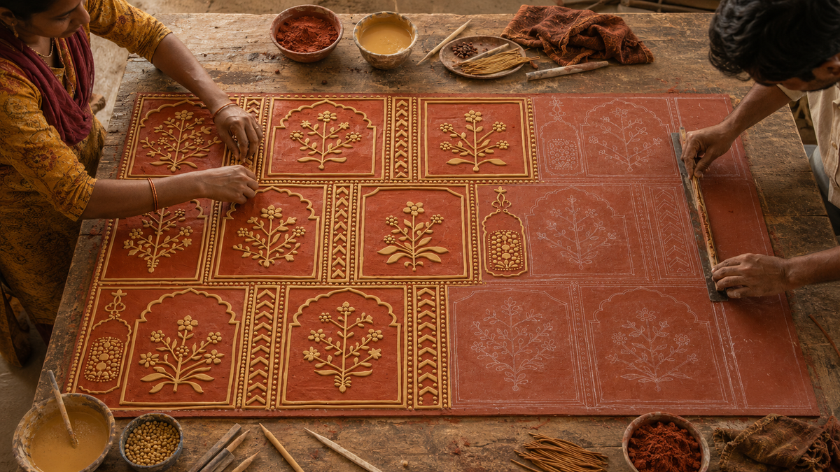 Imperial Lippan Floral Panel Grid