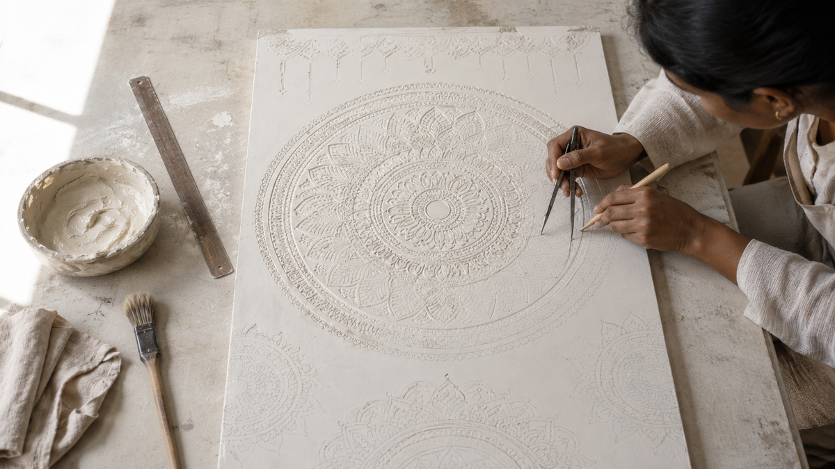 Ivory Lippan Heritage Arch Panel
