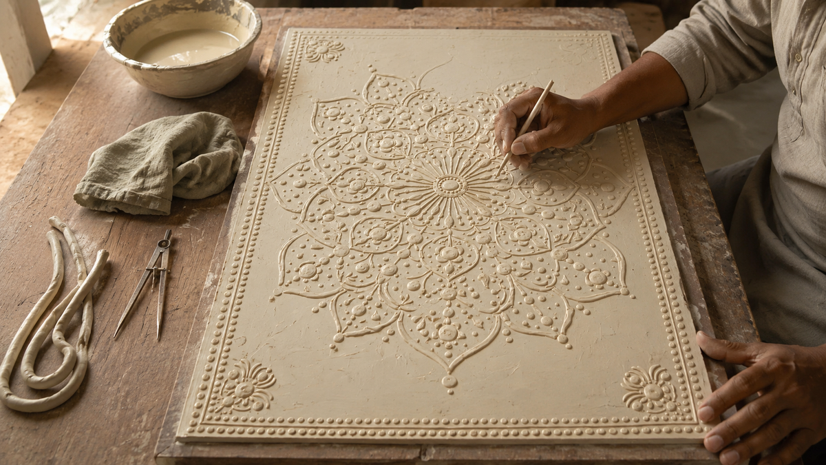 Ivory Petal Mandala