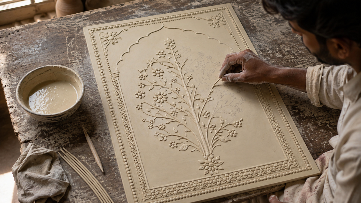 Ivory Tree Arch Relief